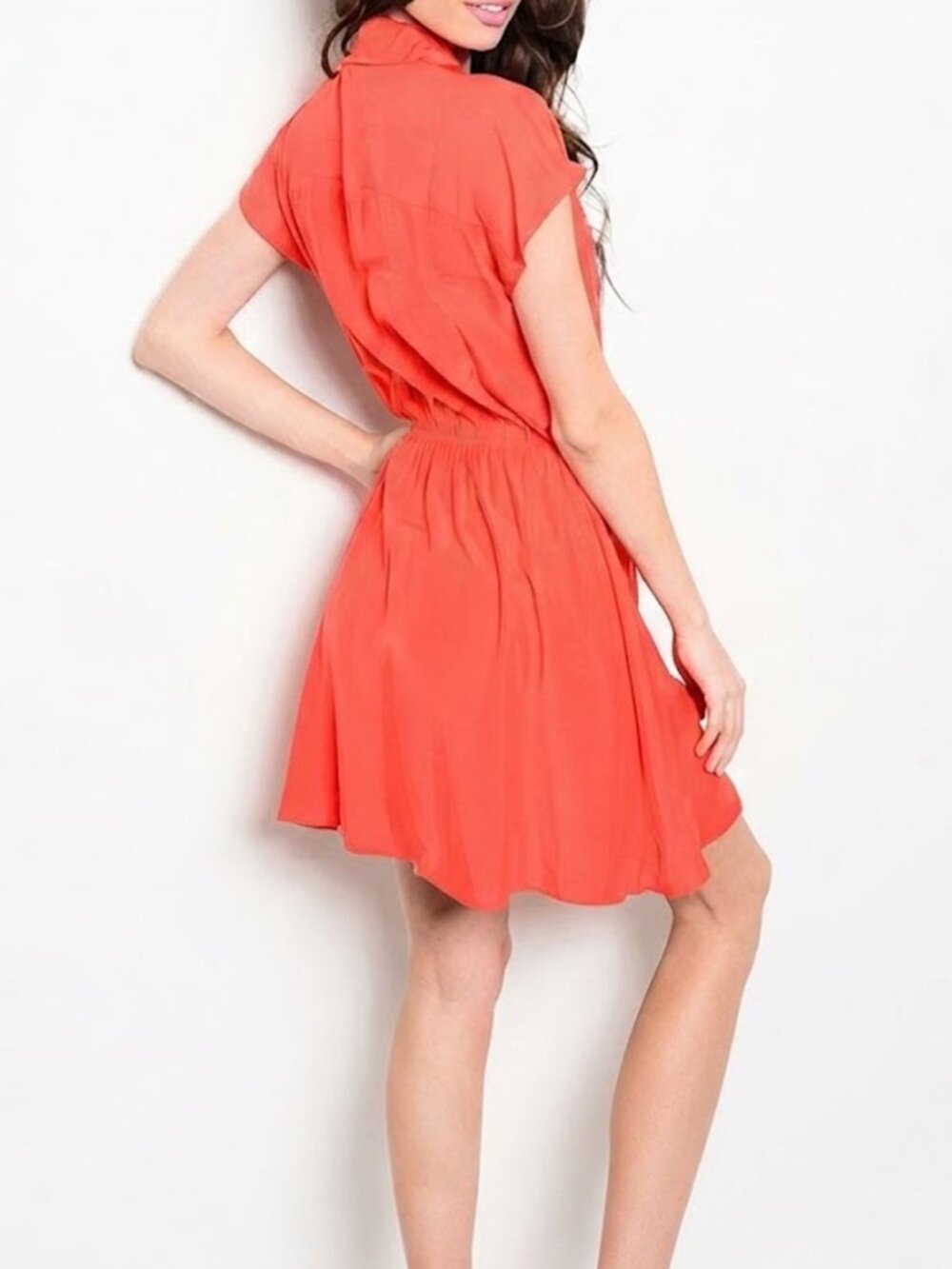 *Clearance* Entro Orange Dress - Picture 2 of 4